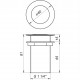 Донний клапан Globus Lux HG-053B (Click-clack)