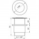 Донний клапан Globus Lux HG-041B (Click-clack)