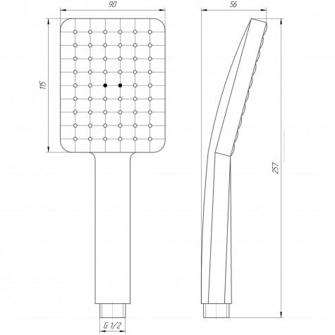 Душова лійка Globus Lux NS-002-BB