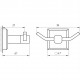 Гачок подвійний TOPAZ TКВ 9925