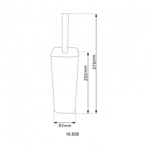 Йоржик підлоговий HOTEC 16.608 Stainless Steel