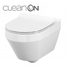 CET Cersanit В216 CREA CLEAN ON OVAL підвісний з кришкою дюропласт ліфт SLIM PL