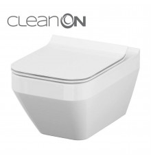 CET Cersanit В217 CREA CLEAN ON SQUARE підвісний з кришкою дюропласт ліфт SLIM PL