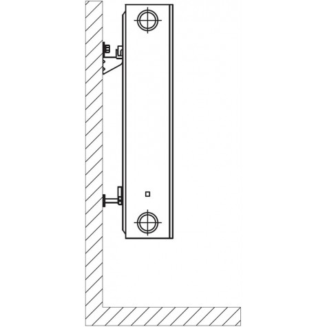 Радіатор сталевий панельний QUEEN THERM 22 бок 600x400