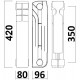 Радіатор біметалевий секційний QUEEN THERM 350/96 (кратно 10)