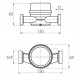 Лічильник холодної води ECOSTAR DN20 3/4″ БЕЗ ШТУЦЕРА L110 E-C 4,0