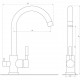 Змішувач для кухні під осмос Globus Lux LAZER GLLR-0333-11-GRAPHITE