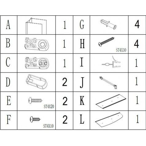 Шторка для ванної BRAVO ENZA 120T (1уп.)