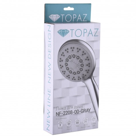 Душова лійка Topaz NF-2208-00-GRAY