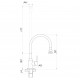 Змішувач для кухні Domino ELLIPSE DCC-203SA-S21