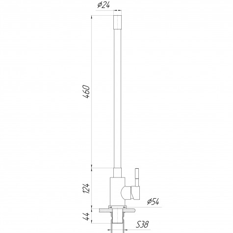 Змішувач для кухні Globus Lux ALPEN SBT1-203SB-BB