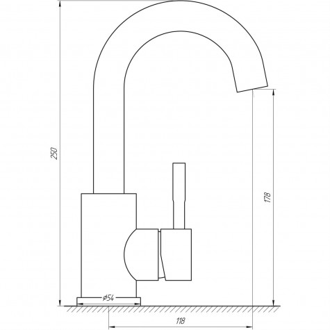 Конвектор ТС70-800/265-Comfort-6bu (без ґрат)