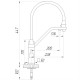Змішувач для кухні під осмос Globus Lux LAZER GLLR-0900-11-01