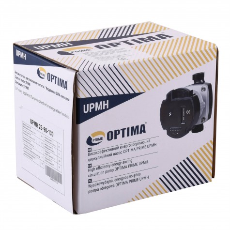 Насос циркуляційний енергоощадний  Optima PRIME UPMH 25-90AUTO 130мм + гайки