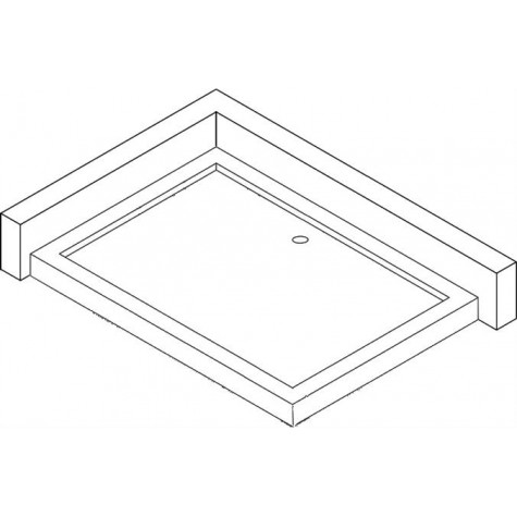 Душовий піддон прямокутний BRAVO NAREW SL120F (1уп.)