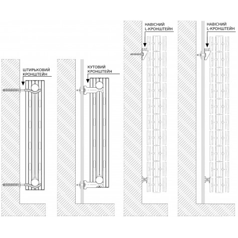 Радіатор біметалевий секційний QUEEN THERM 500/100 VERTICAL (кратно 10)